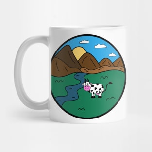 FARM Life Cow Lover - Funny Cow Art Mug